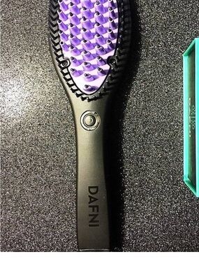Purple Heated Straightening Brush – Smooth & Fast Styling